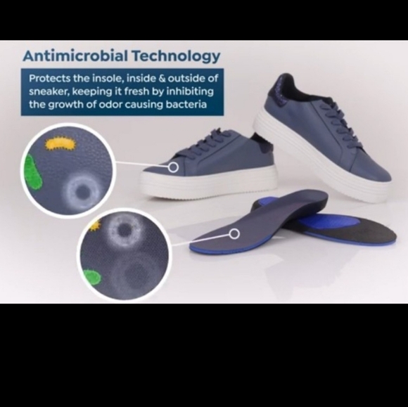 Women's White Sneakers Size 10 Joy Performance Comfort Leather Sneakers In Box - Picture 5 of 13